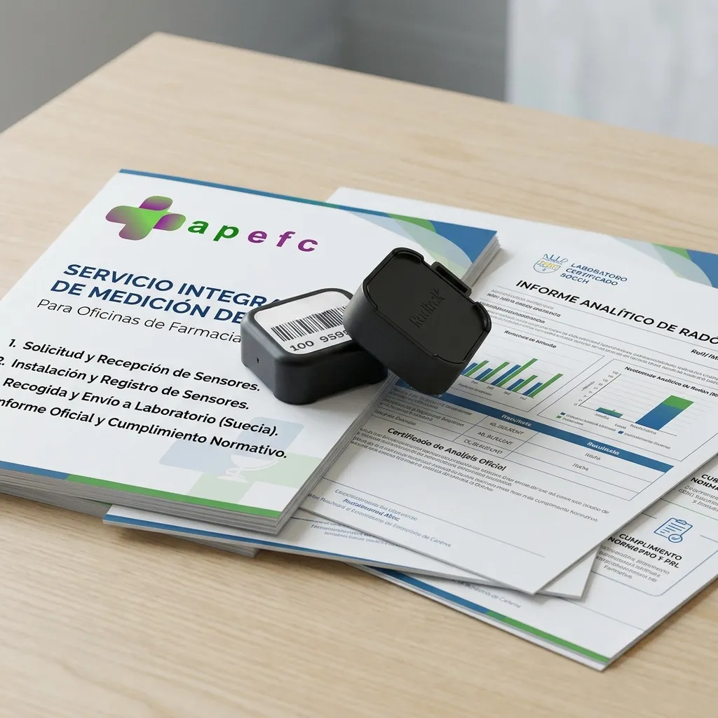 Servicio integral de medición de radón (2 sensores)
